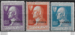 1927 Cirenaica Volta 3v. MNH Sassone N. 42/44 - Other & Unclassified