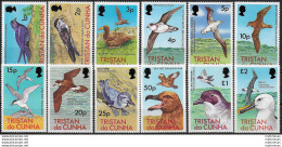 1977 Tristan Da Cunha Birds 12v. MNH SG. N. 220/31 - Sonstige & Ohne Zuordnung