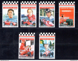 2005 San Marino, Omaggio Alla Ferrari, Piloti Campioni Del Mondo Con La Ferrari, N. 2025/2030, 6 Valori - MNH** - Other & Unclassified