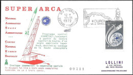 France Kourou Space Cover 1972. EXAMETNET Super Arcas Launch. Meteorology - Europa