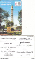 EGYPT - Mosque, Telecom Egypt Telecard, First Issue L.E 20(matt Surface), CN : G001, Chip GEM3.3(red), Used - Egypte