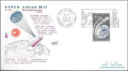 France Kourou Space Cover 1973. EXAMETNET Super Arcas Launch. Meteorology ##06 - Europe