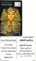 EGYPT - TUT ANK AMON, Telecom Egypt Telecard, First Issue L.E 10(glossy Surface), Chip Siemens 35, Used - Egitto