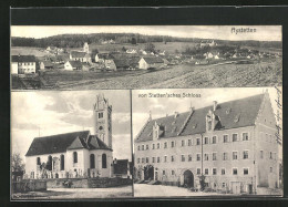 AK Aystetten, Kirche, Von Stetten`sches Schloss  - Other & Unclassified