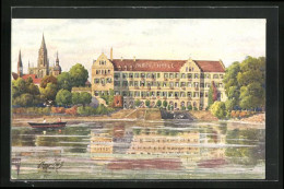 Künstler-AK Konstanz, Das Inselhotel  - Konstanz