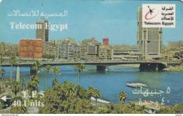 EGYPT - Cairo Bridge And Nile, Telecom Egypt Telecard, First Issue L.E 5(glossy Surface), Chip Siemens 35, Used - Egypt