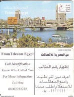 EGYPT - Cairo Bridge And Nile, Telecom Egypt Telecard, First Issue L.E 5(matt Surface), CN : G000, Chip GEM3.3, Used - Aegypten