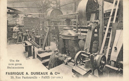 CPA PARIS-Un De Nos Gros Balanciers -FABRIQUE A. DUSEAUX & Cie 29 , Rue Pastourelle        L2946 - Distrito: 03