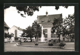 AK Schwabach, Brunnen Auf Dem Schillerplatz  - Schwabach