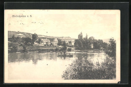 AK Hvezdonice N.S., Ortspartie Am Fluss  - Czech Republic