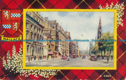 R143964 Princes Street Looking East. Edinburgh. Valentine. Art Colour. No A.2263 - Wereld