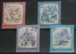 AUSTRIA 1974, Landscapes, Castles, Architecture, Mi #1439-42, MNH** - Châteaux