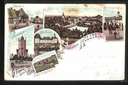 Lithographie Hohwacht, Hessenstein, Schloss Panker, Viaduct Bei Lütjenburg  - Lütjenburg