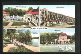 AK Bad Nauheim, Restaurant Teichhaus, Gradierwerke, Herzogin Marien-Ruh  - Bad Nauheim