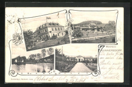 AK Kunnersdorf, Hotel Kurhaus, Pavillon, Moorbad  - Czech Republic