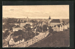 AK Asch, Blick über Den Ort An Der Hoferstrasse  - Czech Republic