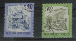 AUSTRIA 1982, Landscapes, Churches, Architecture, Mi #1710-1, Used - Eglises Et Cathédrales