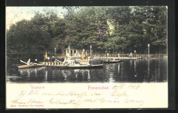 AK Franzensbad, Stadtteich Mit Booten  - Tchéquie