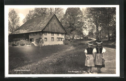 AK Schwarzwälderidyll, Mädchen In Schwarzwälder Tracht  - Costumes