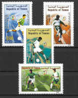 SOCCER World CUP 2002 YEMEN Yv# 191/4 MNH Complete Set - Neufs