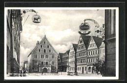 AK Bad Mergentheim, Marktplatz Mit Rathaus  - Bad Mergentheim