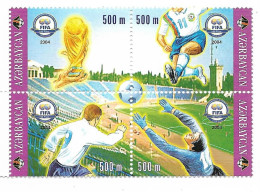 SOCCER FIFA 2004 AZERBAIJAN MNH Complete Set - Neufs