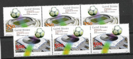 SOCCER World CUP 2002 GUINEA BISSAU X3 Complete Set - Unused Stamps