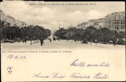 CPA Lisboa Lissabon Portugal, Avenida Da Liberdade - Autres & Non Classés