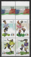 SOCCER World CUP 1998 ARGENTINA Yv# 2029/32 MNH Complete Set VF - Unused Stamps