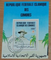 COMORES 1982, 75 Years Of Scouting, Mi #B230, Souvenir Sheet, Used - Gebraucht