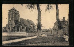 CPA Villers-sur-Authie, L`Eglise Et La Mairie  - Other & Unclassified