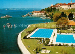 73868348 Meersburg Bodensee Fliegeraufnahme Mit Freibad Meersburg Bodensee - Meersburg