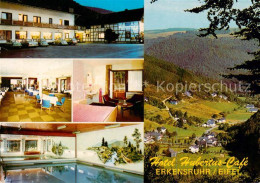 73800985 Erkensruhr Hubertus Cafe Hotel Restaurant Gastraum Zimmer Hallenbad Pan - Simmerath