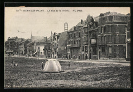 CPA Mers-les-Bains, La Rue De La Prairie  - Mers Les Bains