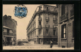 CPA Mers-les-Bains, Rue Buzeaux Et Grand Hotel Du Casino  - Mers Les Bains