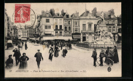 CPA Abbeville, Place De L`Amiral Courbet Et Rue Alfred Cendré  - Abbeville