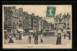 CPA Abbeville, Place De L`Amiral Courbet  - Abbeville