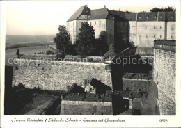 72080177 Koenigstein Saechsische Schweiz Festung Eingang Mit Georgenburg Koenigs - Koenigstein (Saechs. Schw.)