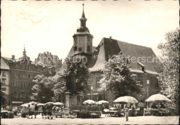 72080171 Jena Markt Am Rathaus Und Hanfried Bronzefigur Jena - Jena