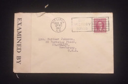 C) 1942. CANADA. AIRMAIL ENVELOPE SENT TO USA. XF - Unclassified