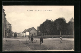 CPA Camon, La Place Et Rue De La Herde  - Autres & Non Classés
