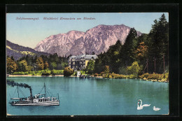 AK Mondsee / Salzkammergut, Waldholte Kreuzstein, Seepartie Mit Dampfer  - Altri & Non Classificati