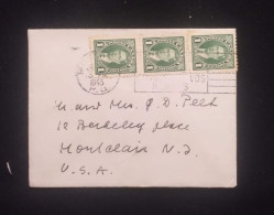 C) 1943. CANADA. AIRMAIL ENVELOPE SENT TO USA. MULTIPLE STAMPS. XF - Unclassified