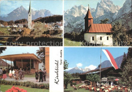 72079936 Kirchbichl Tirol Antonius- Kapelle Musikpavillon Gasthof Kaiserblick Ki - Autres & Non Classés