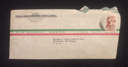C) 1945. MEXICO. AIRMAIL ENVELOPE SENT TO USA. 2ND CHOICE - Mexique