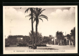 CPA Marrakech, Le Gueliz, Pavillons Du Djnan-El-Hartsi, Kiosque à Musique  - Marrakesh