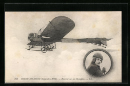 AK Hanriot Sur Son Monoplan, Dijon-Aviation 1910, Portrait & Flugzeug  - Sonstige & Ohne Zuordnung