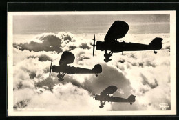 AK Unsere Luftwaffe, Flugzeuge über Den Wolken  - 1939-1945: II Guerra