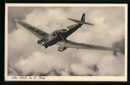 AK Flugzeug Focke-Wulf Fw 58 Weihe über Den Wolken,   - 1939-1945: 2a Guerra