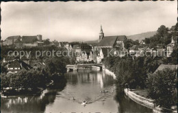 72078036 Tuebingen Blick Auf Schloss Und Stiftskirche Neckar Bruecke Universitae - Tübingen